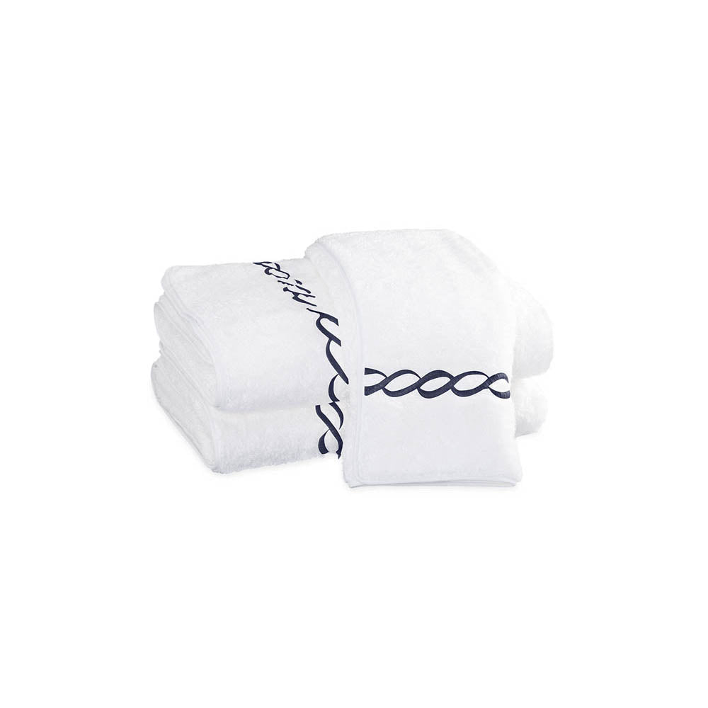 Classic Chain Spring Green Luxury Towels by Matouk