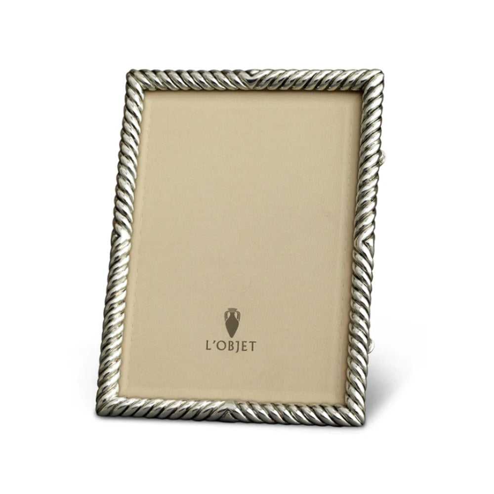 Deco Twist Platinum 5x7 Picture Frame by L'Objet Additional image - 1