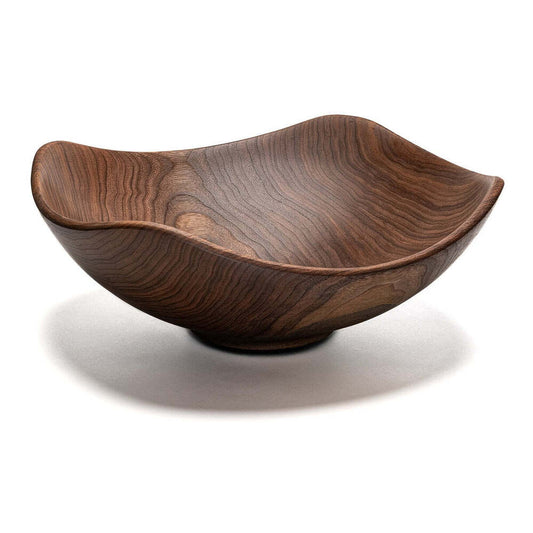 Echo 16" Walnut Square Wooden Bowl by Andrew Pearce Additional Image - 1