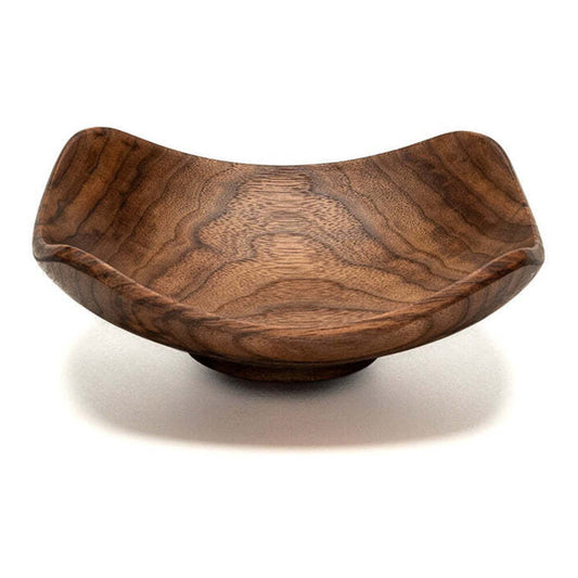 Echo 9" Walnut Square Wooden Bowl by Andrew Pearce Additional Image - 1