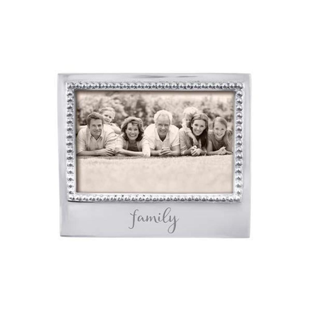 Family Beaded 4X6 Frame by Mariposa