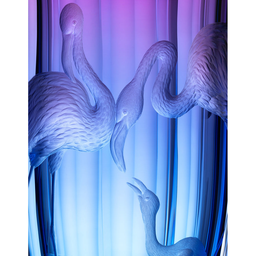 Fandango Vase with Engraved Flamingos Additional image - 3