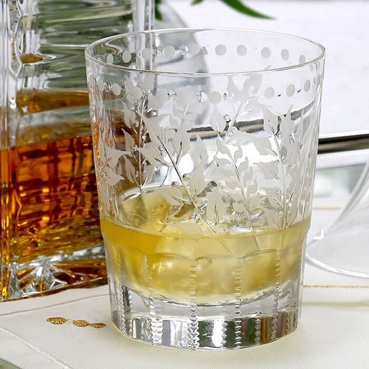 Fern Double Old Fashioned Tumbler (4.5") by William Yeoward Crystal Additional Image - 1