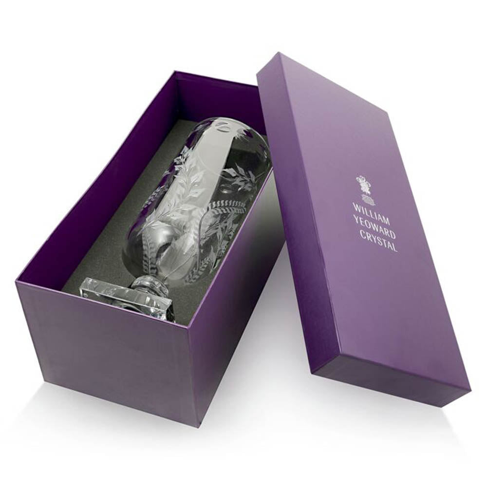 Fern Square Footed Hurricane 14-3/4" / 37.5CM by William Yeoward Additional Image - 2