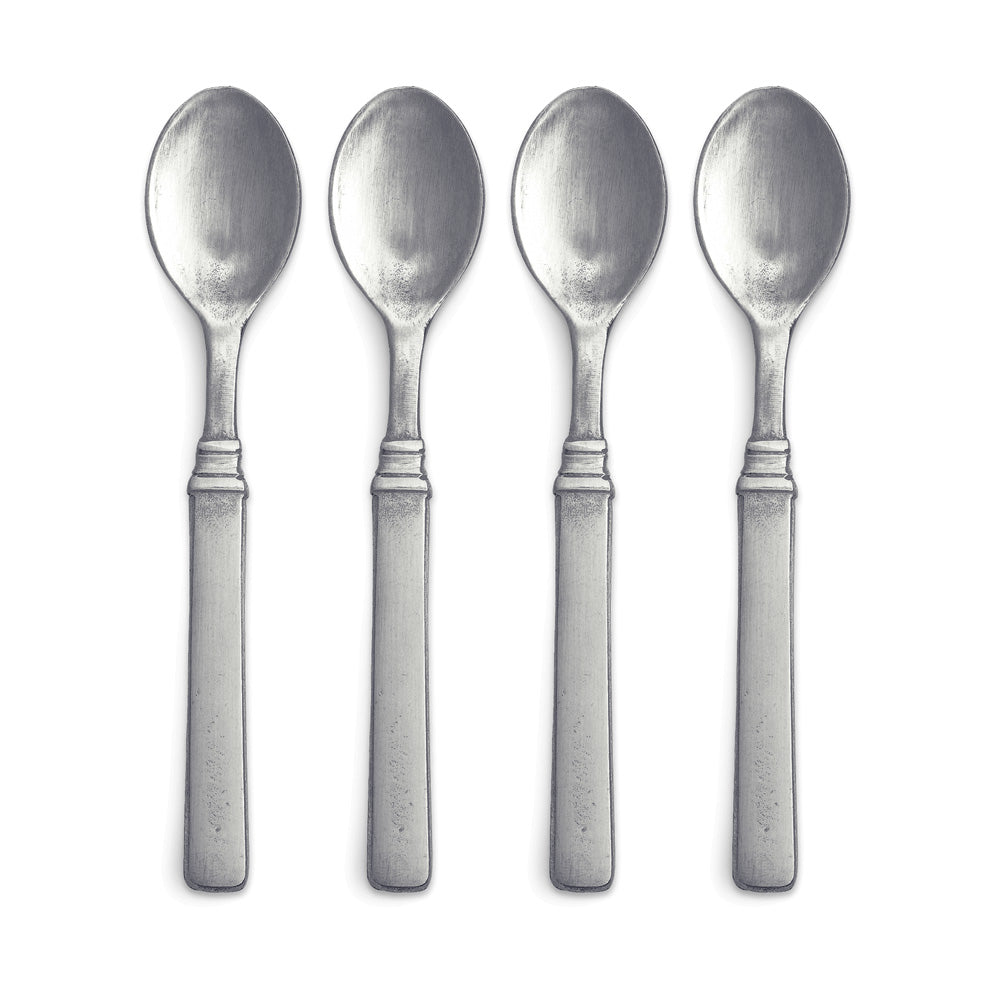 Gabriella Espresso Spoon, Set of 4 by Match Pewter