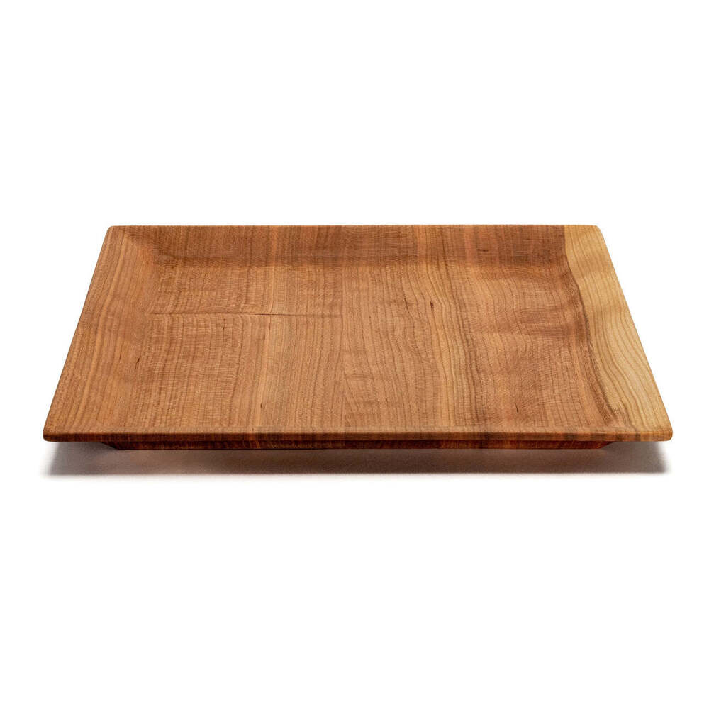 Grand Isle Medium Cherry Wood Plate by Andrew Pearce Additional Image - 3