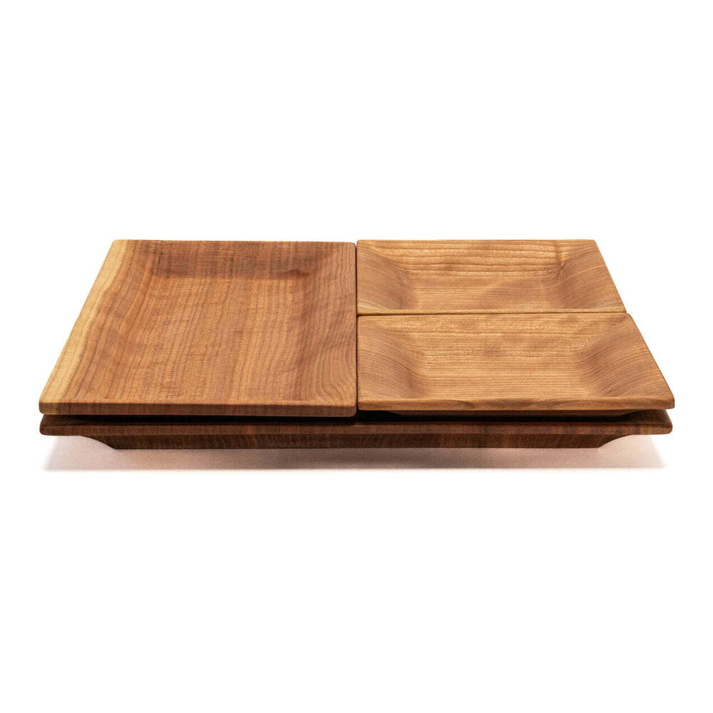 Grand Isle Medium Cherry Wood Plate by Andrew Pearce Additional Image - 6