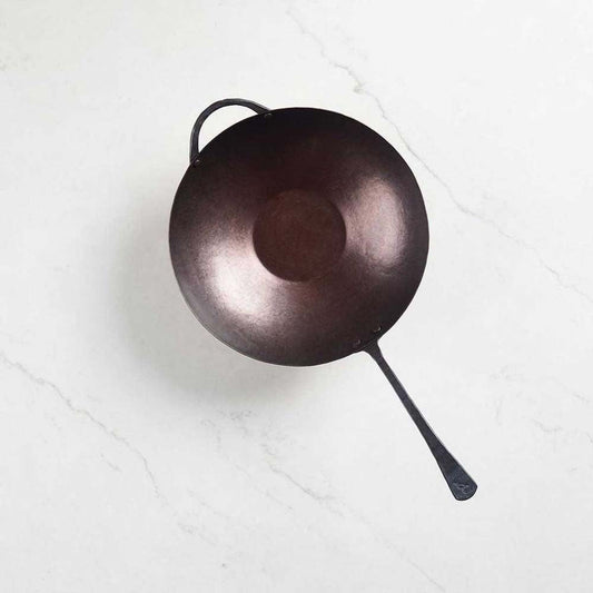 Hand-Forged Carbon Steel Wok by Smithey