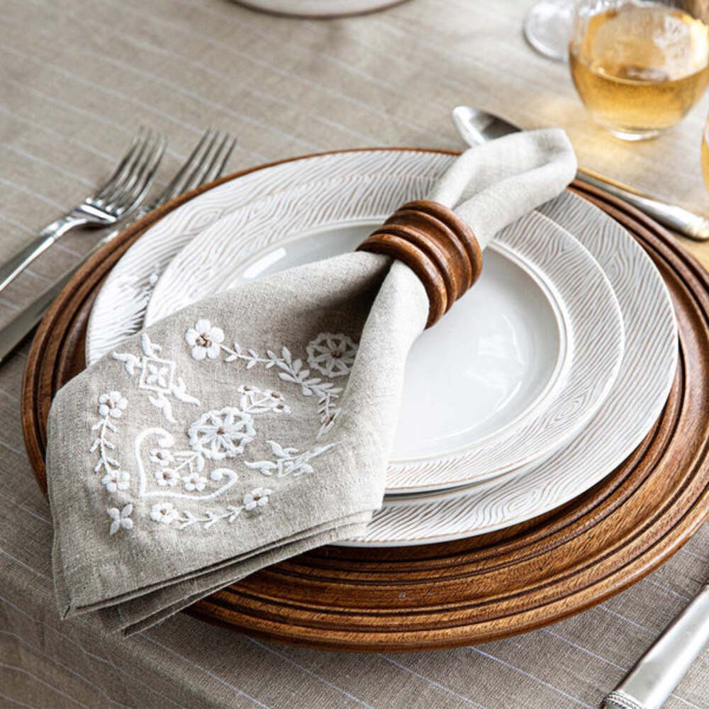 Heidi Embroidered Napkin by Juliska Additional Image-6