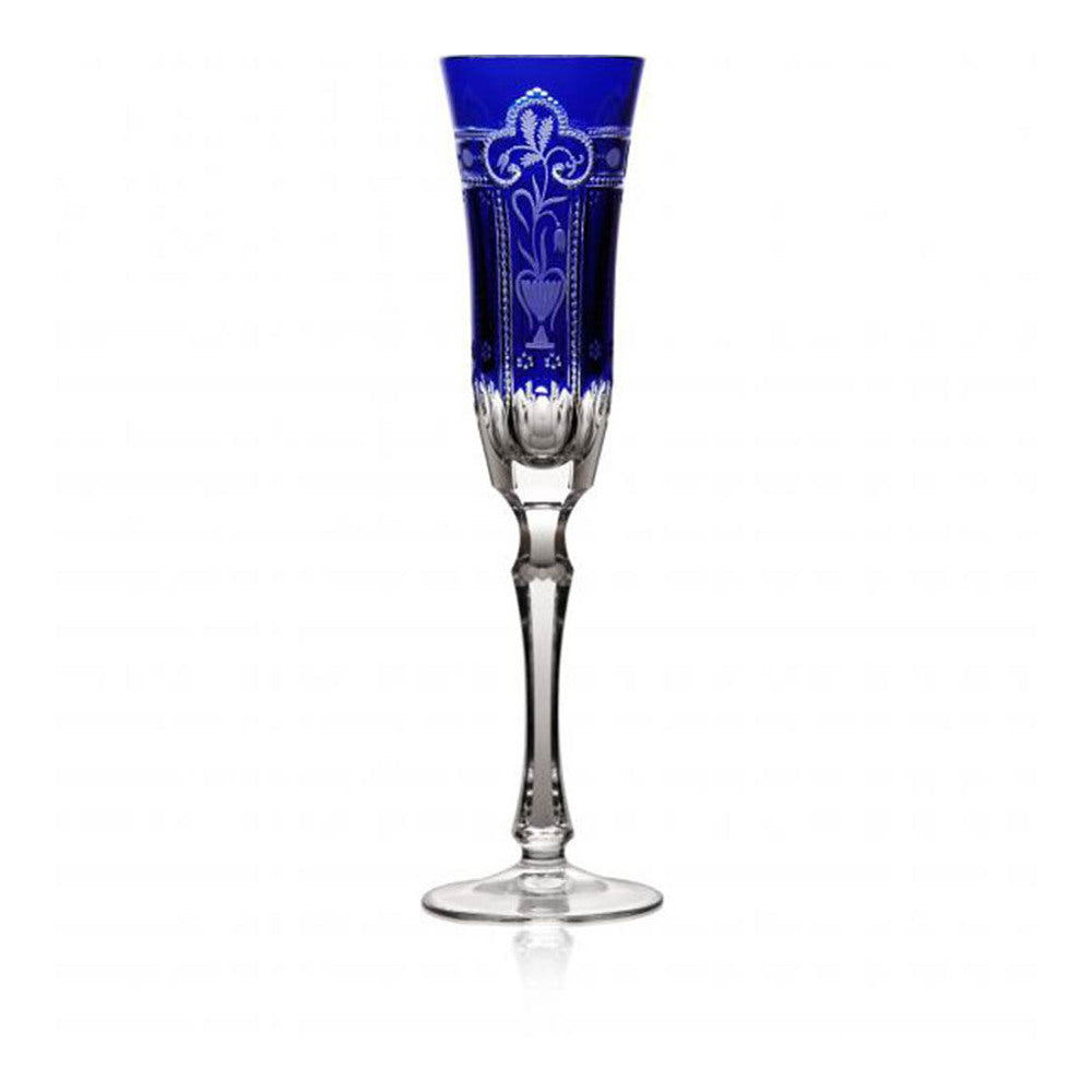 Imperial Cobalt Flute by Varga Crystal