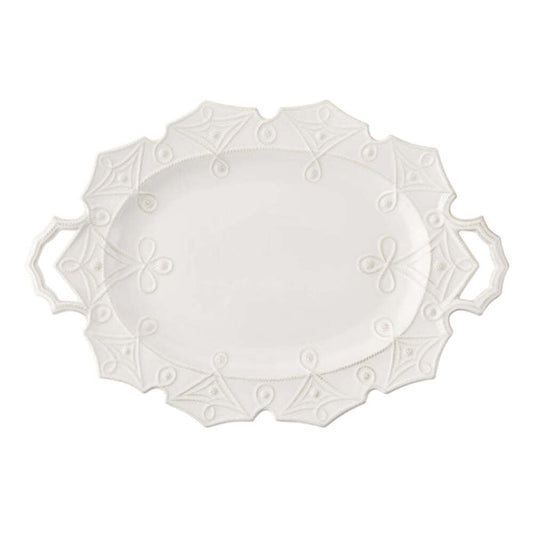 Jardins du Monde 25" Platter - Whitewash by Juliska