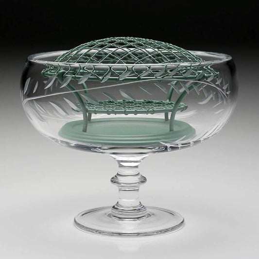 Jasmine Footed Rose Bowl & Wire by William Yeoward Crystal Additional Image - 1