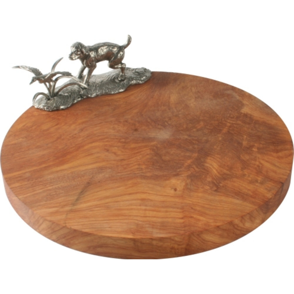 Labrador & Duck Pewter/Oak Cheese Board by Vagabond House