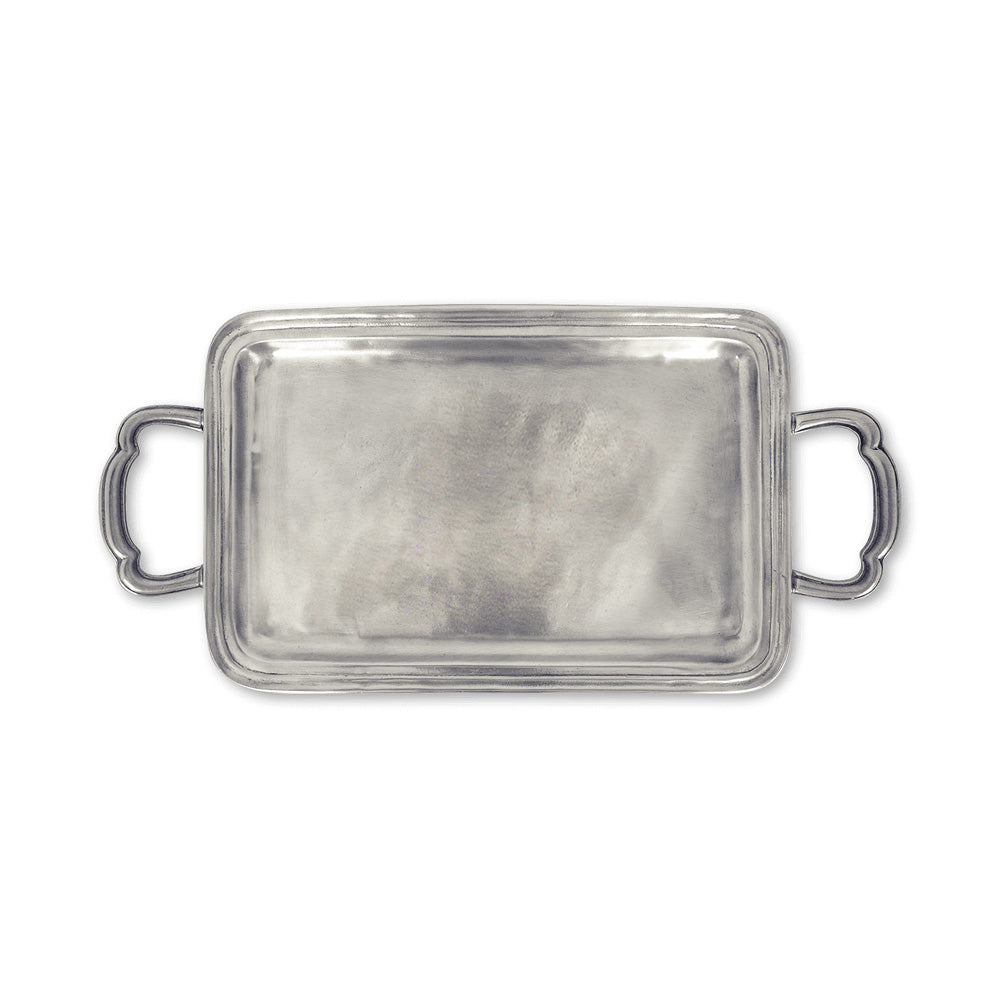 Lago Rectangle Tray with Handles by Match Pewter