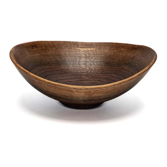 Live Edge Oval 9" Walnut Wooden Bowl by Andrew Pearce Additional Image - 1