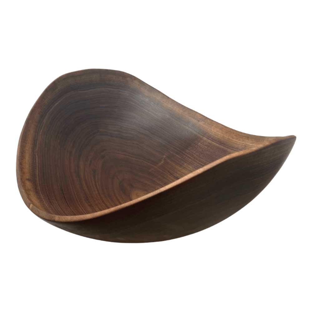 Live Edge Oval 24" Walnut Wooden Bowl by Andrew Pearce Additional Image - 2