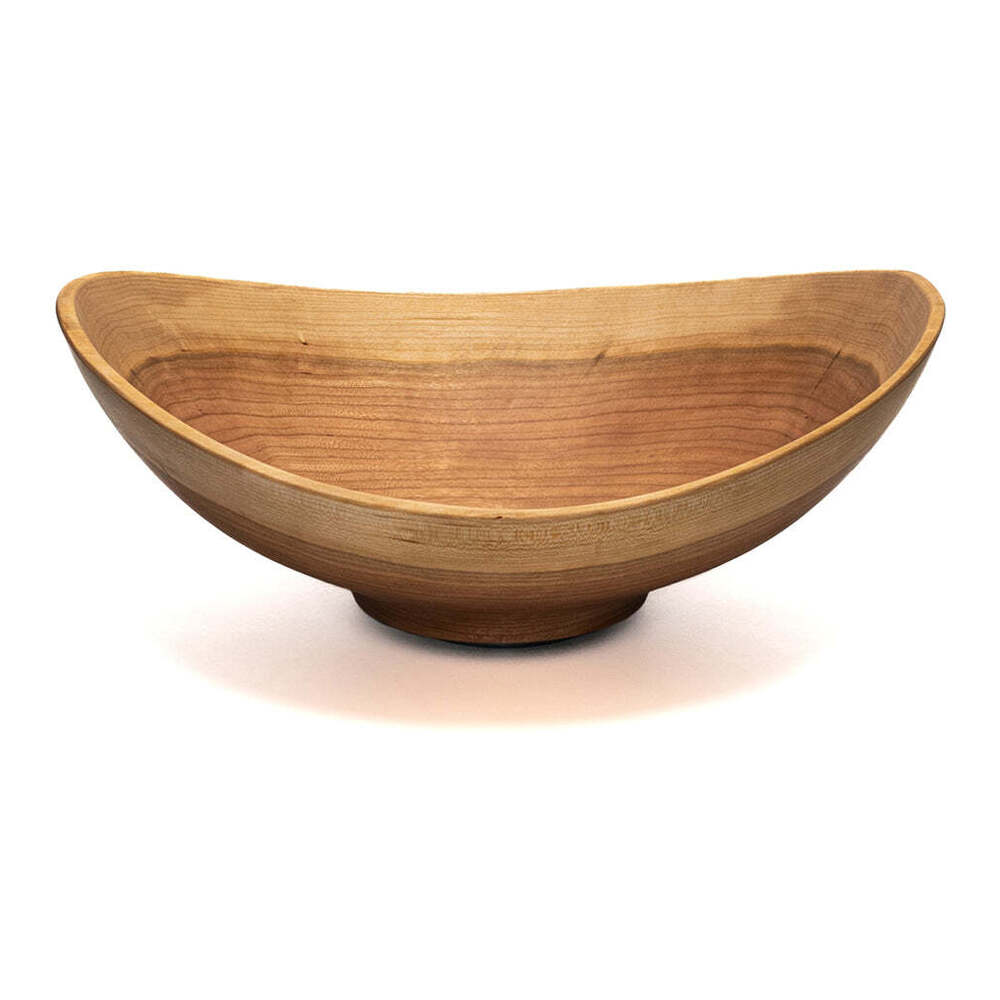 Live Edge 12" Cherry Wooden Bowl by Andrew Pearce Additional Image - 1