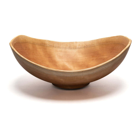 Live Edge 20" Cherry Wooden Bowl by Andrew Pearce Additional Image - 1