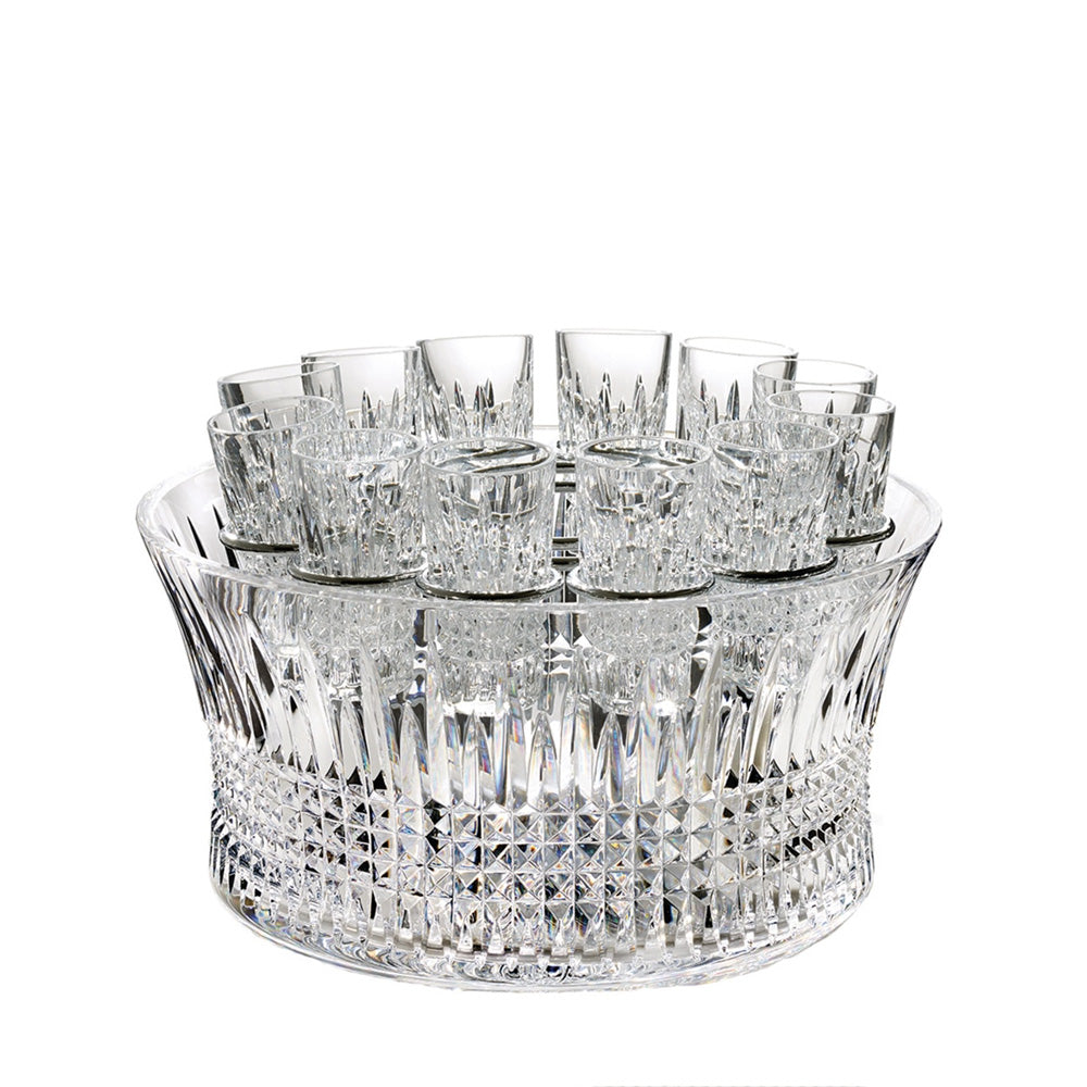 Lismore Diamond 12" Bowl Vodka Chill Set by Waterford