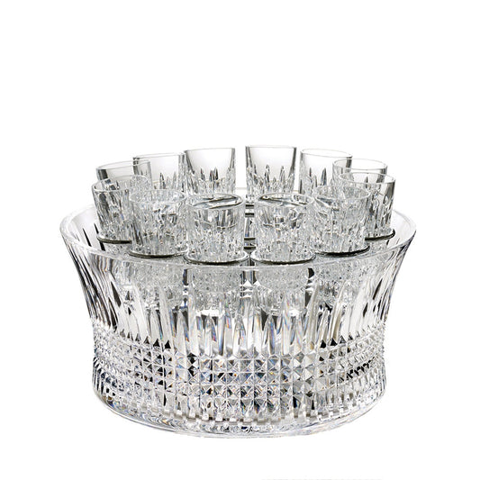 Lismore Diamond 12" Bowl Vodka Chill Set by Waterford