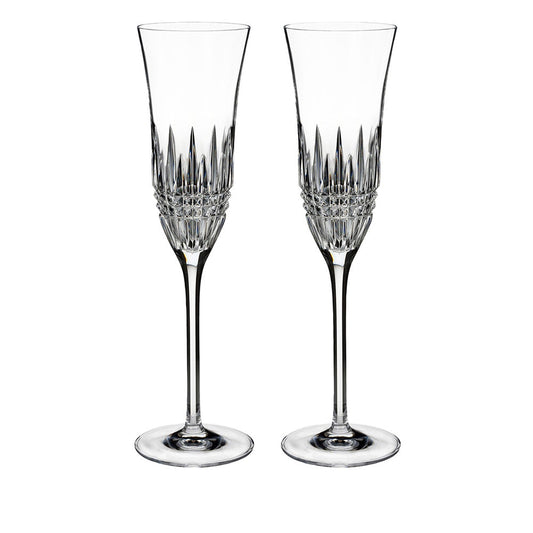 Lismore Diamond Essence Flute 8oz Set of 2 by Waterford