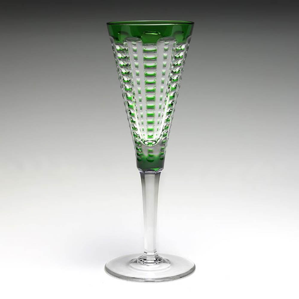 Lulu Emerald Champagne Flute by William Yeoward Crystal Additional Image - 1