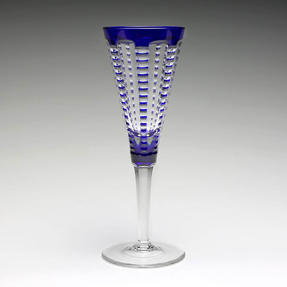 Lulu Sapphire Champagne Flute by William Yeoward Crystal Additional Image - 1