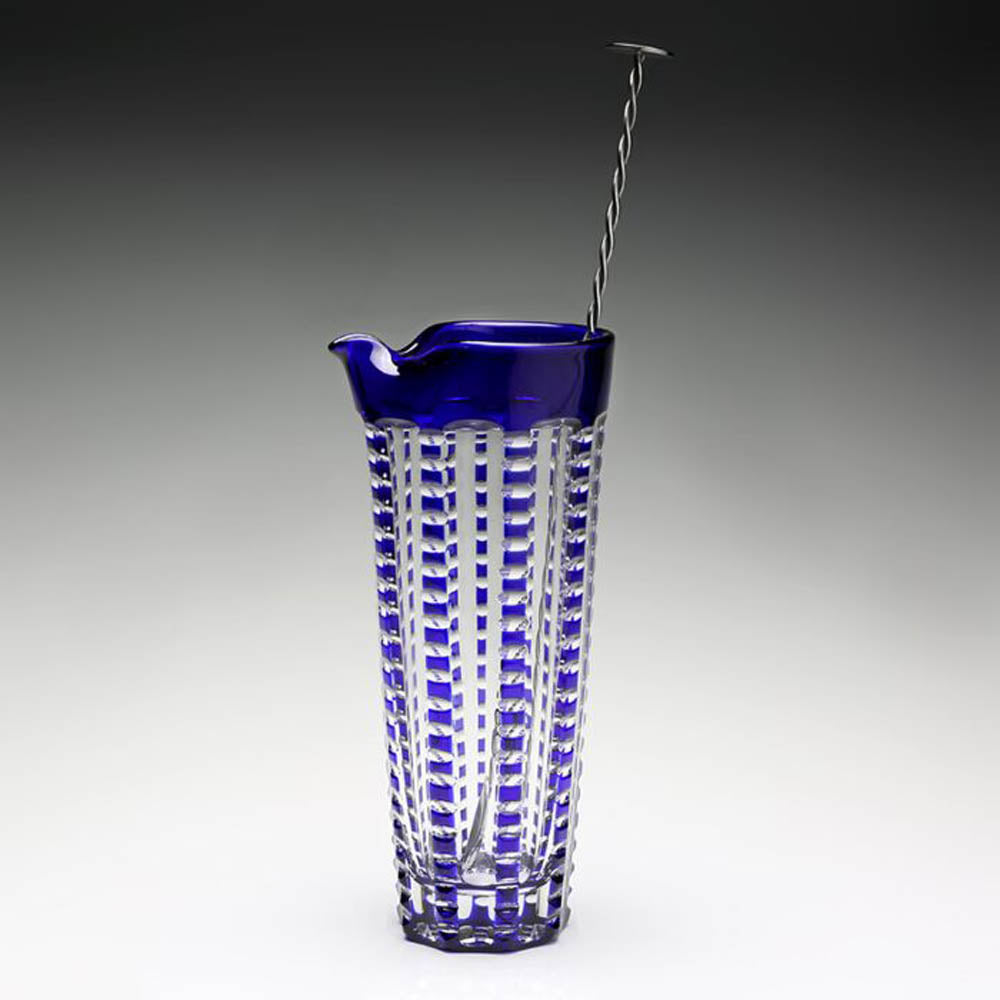 Lulu Sapphire Martini Mixer & Stirrer by William Yeoward Crystal Additional Image - 1