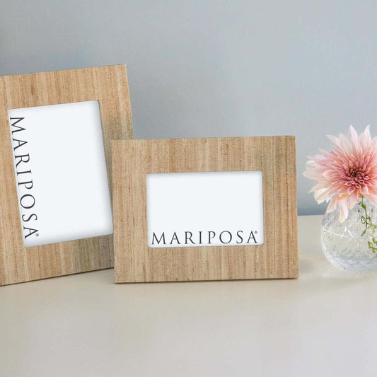 Mallorca Faux Grasscloth 5X7 Frame by Mariposa Additional Image-2