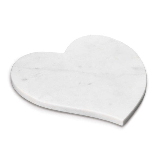 Marble Heart Board - White by Simon Pearce