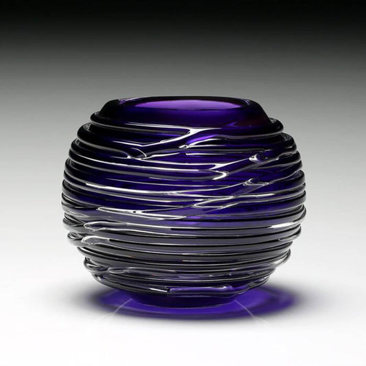 Miranda Globe Vase Amethyst 4" / 10cm by William Yeoward Additional Image - 1