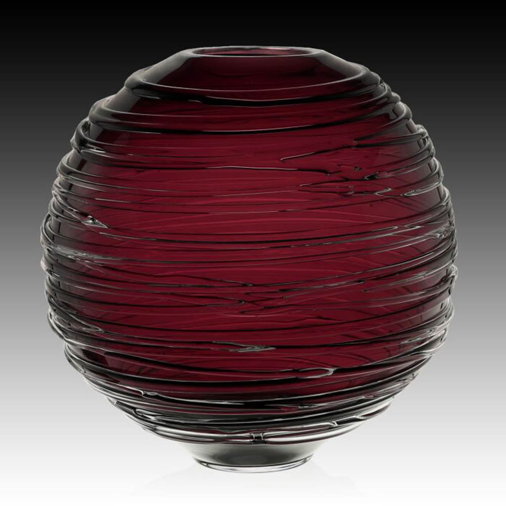 Miranda Globe Vase Heliotrope 9" / 23cm by William Yeoward Additional Image - 1