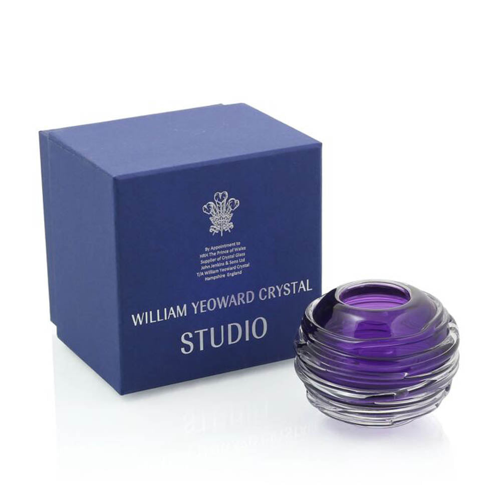 Miranda Mini Globe Vase Amethyst 3"/ 7.5cm by William Yeoward Additional Image - 2