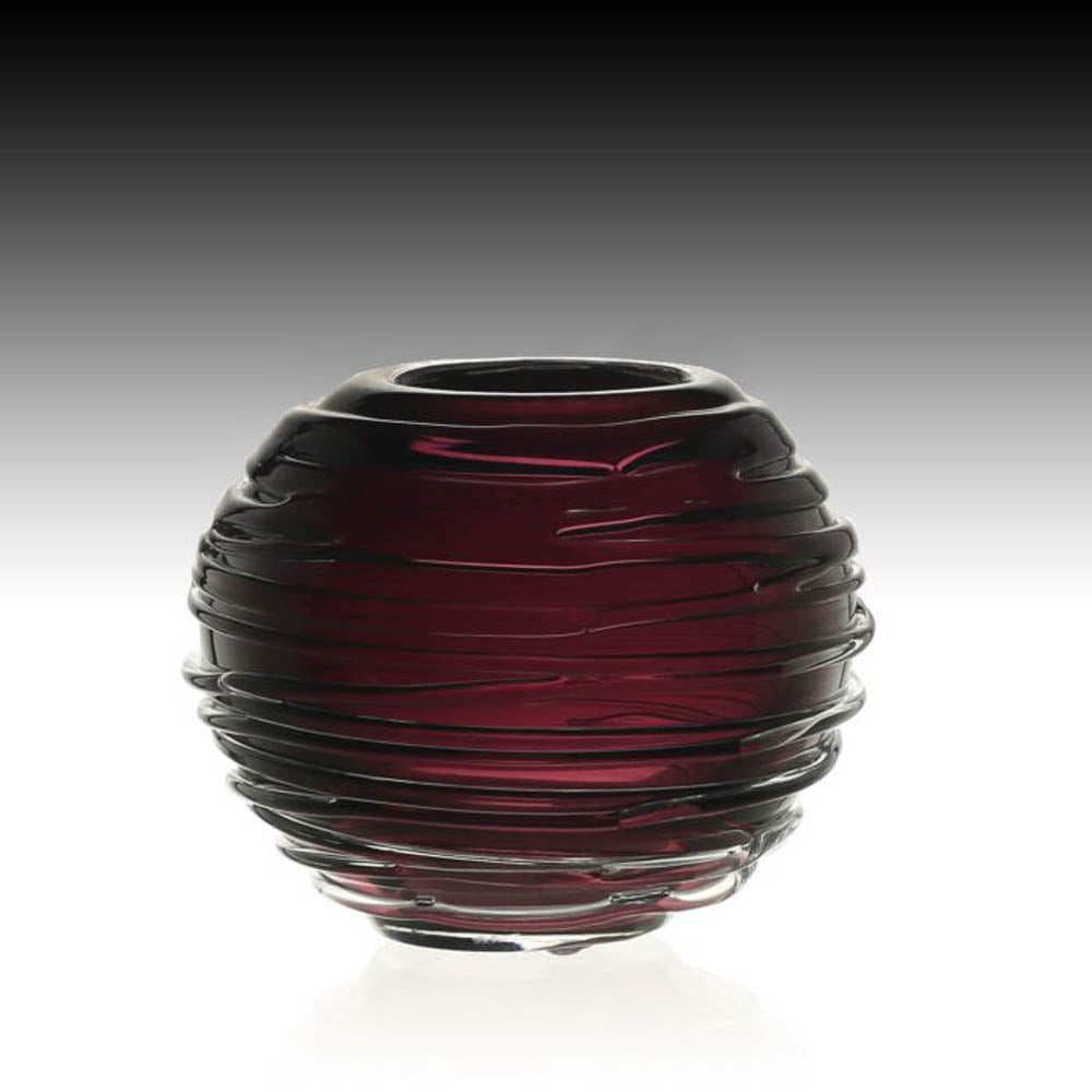 Miranda Mini Globe Vase Heliotrope 3" / 7.5cm by William Yeoward Additional Image - 1