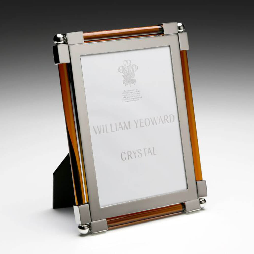 New Classic Amber 5" x 7" Photo Frame by William Yeoward Additional Image - 2