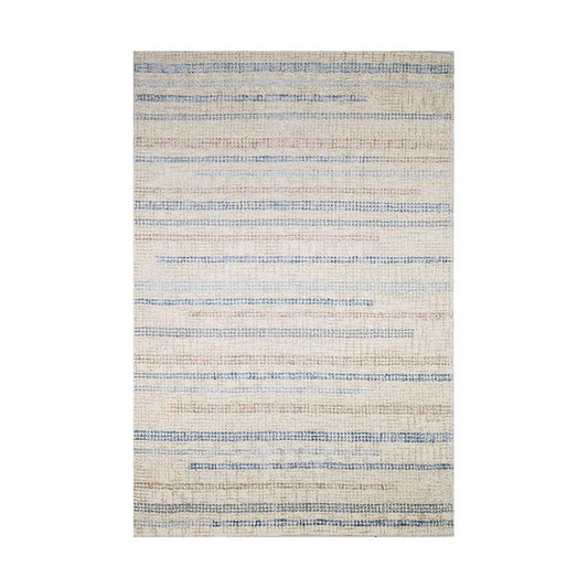 Novara Silver/Khaki/Denim Rug by SFERRA