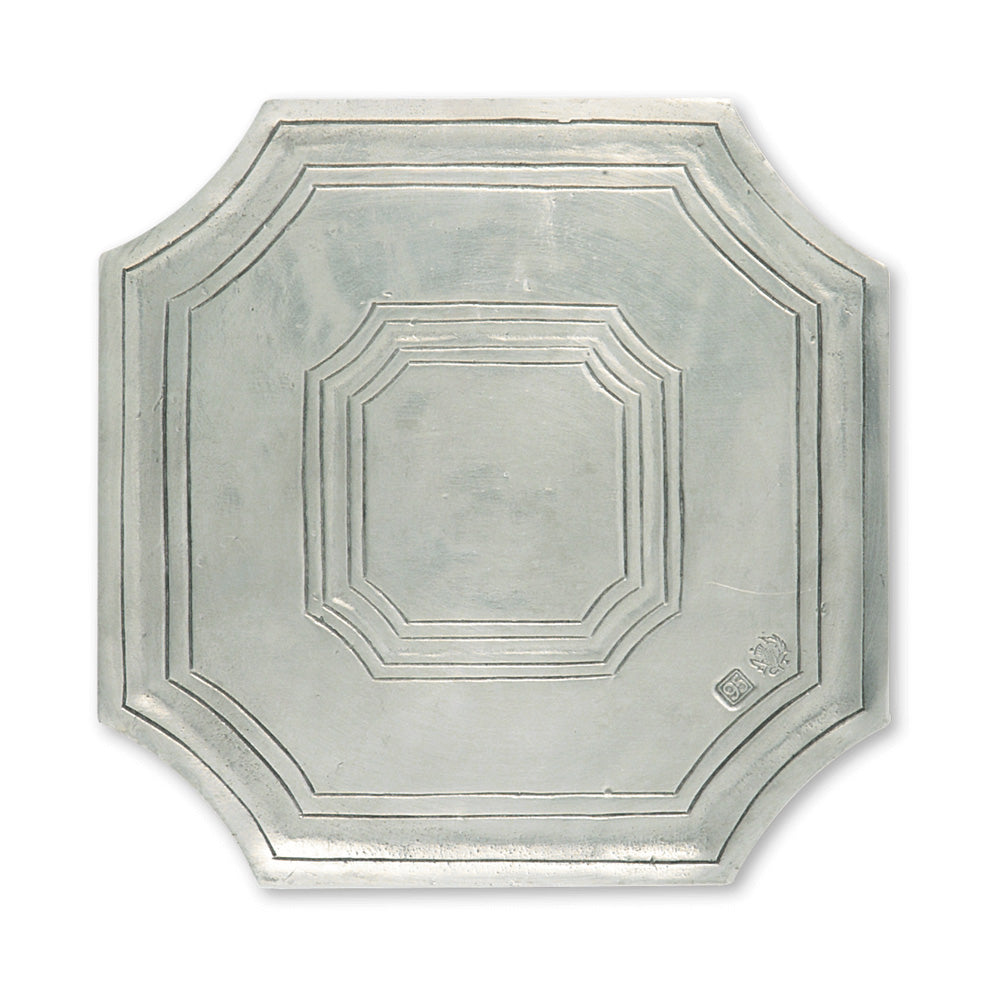 Octagonal Bottle Coaster by Match Pewter