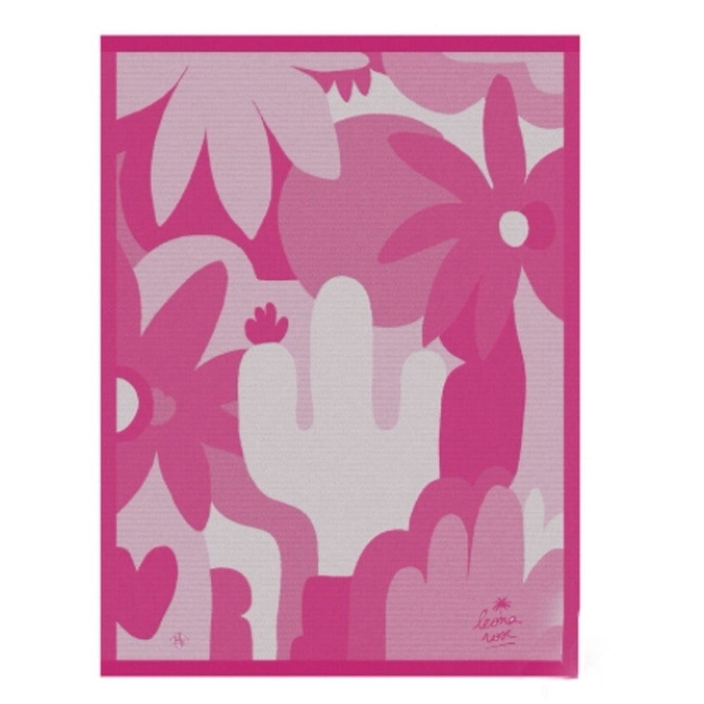 Octobre Rose Tea Towel by Le Jacquard Francais