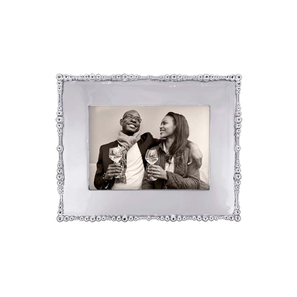 Pearl Drop 4X6 Engravable Frame by Mariposa Additional Image-2