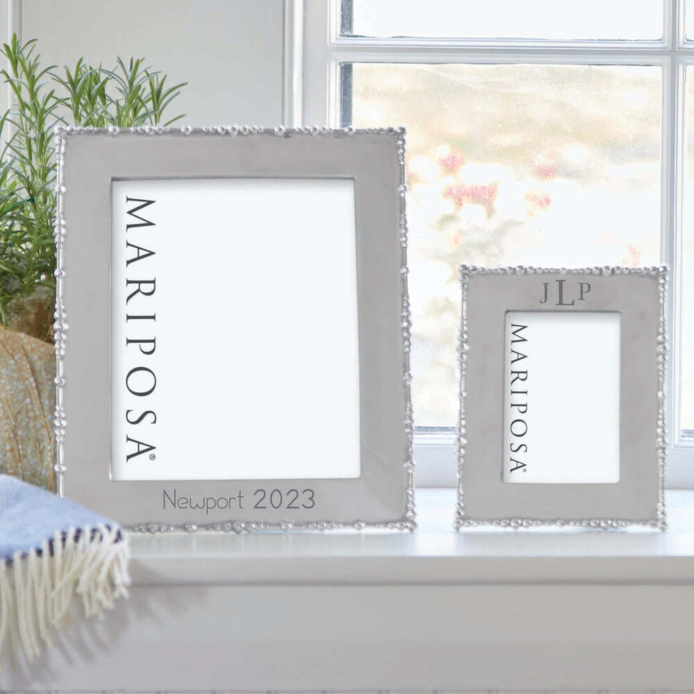 Pearl Drop 8X10 Engravable Frame by Mariposa Additional Image-4