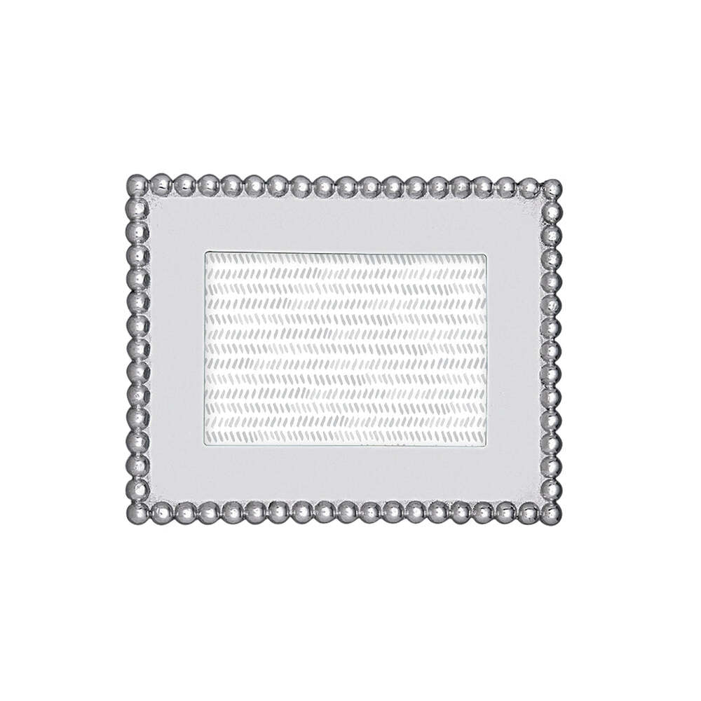 Pearled 4X6 Engravable Frame by Mariposa