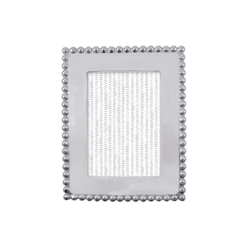Pearled 5X7 Engravable Frame by Mariposa