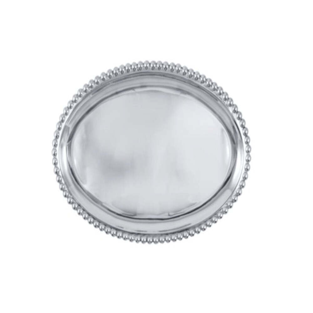 Pearled Round Cheese Board With Dark Wood Insert by Mariposa Additional Image-3