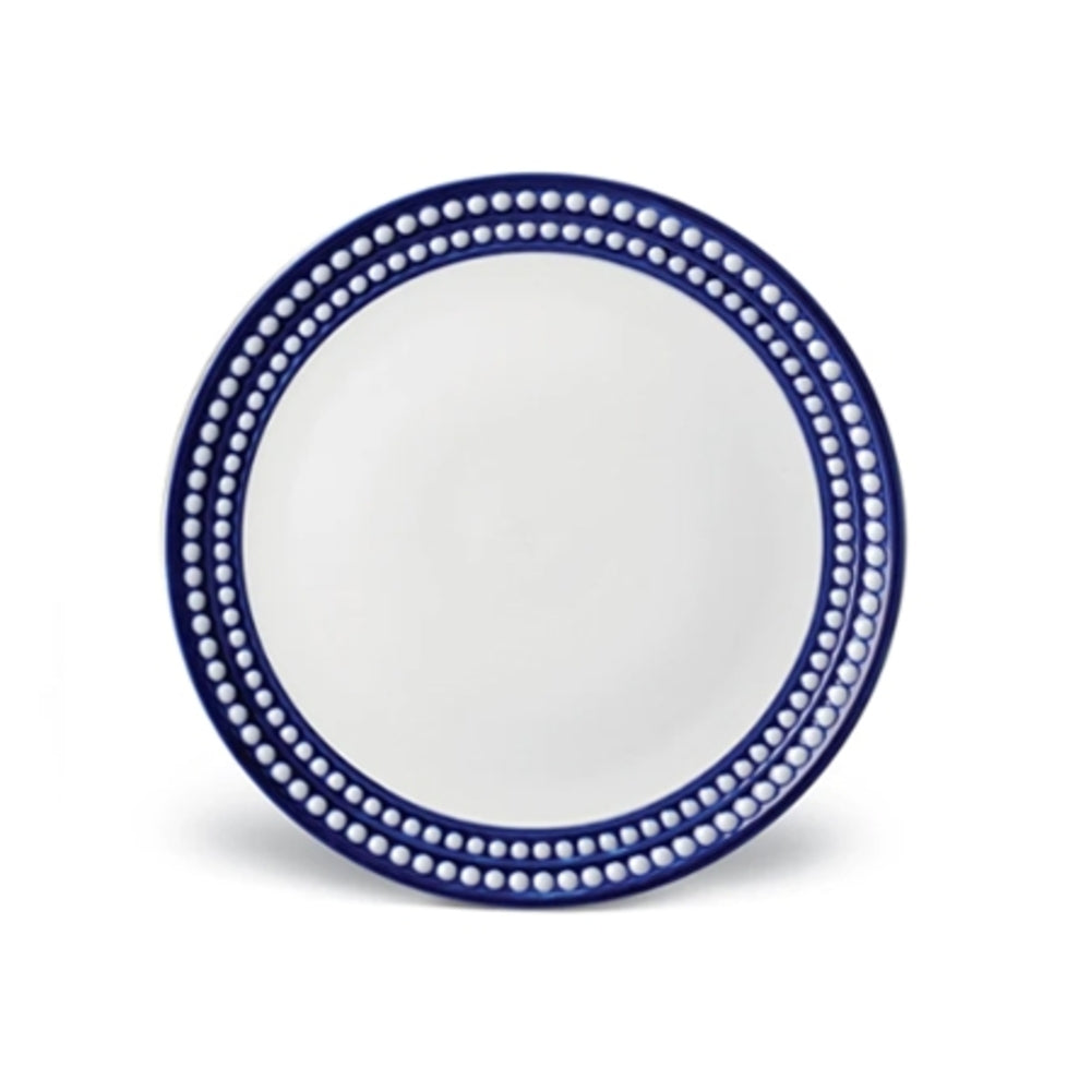 Perlee Blue Dessert Plate by L'Objet