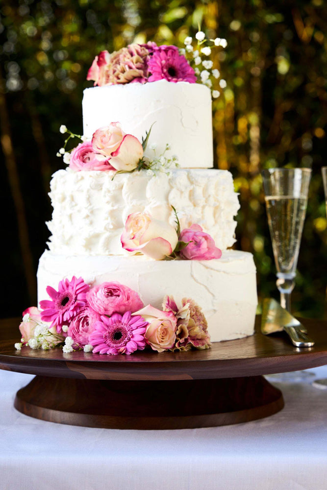 16" Walnut Refined Wedding Cake Stand by Andrew Pearce Additional Image - 2