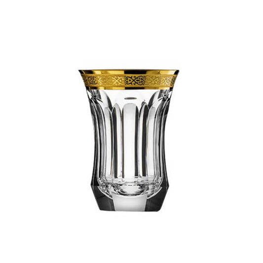 Pope Spirit Glass, 50 ml Clear with Gold by Moser