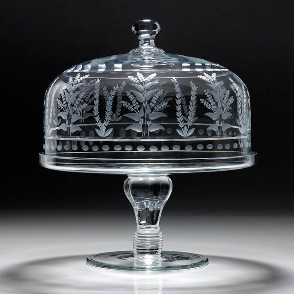 Portia Cake Stand & Dome (12"/30cm) by William Yeoward Crystal Additional Image - 1