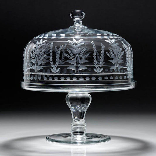 Portia Cake Stand & Dome (12"/30cm) by William Yeoward Crystal Additional Image - 1