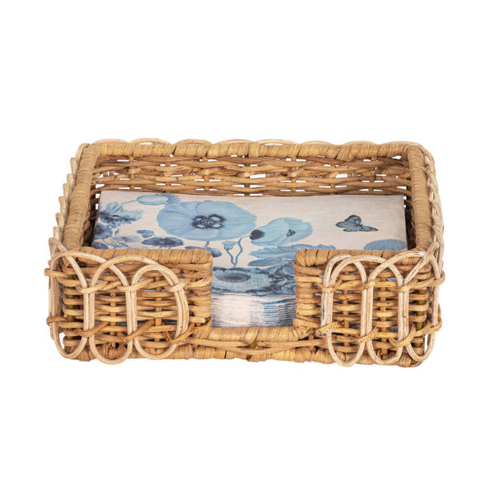 Provence Rattan Luncheon Napkin Holder - Whitewash by Juliska Additional Image-2