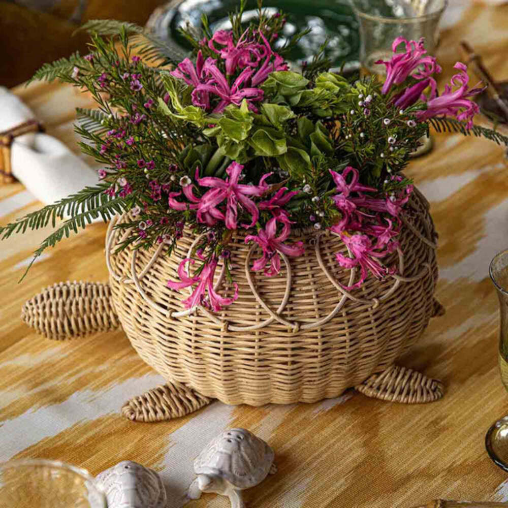 Provence Rattan Turtle Bowl - Whitewash by Juliska Additional Image-3